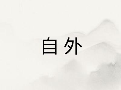 自外