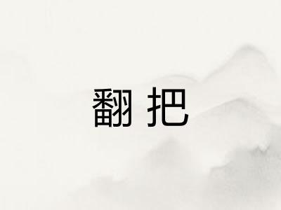 翻把