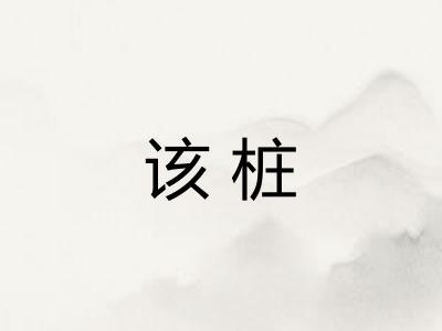 该桩