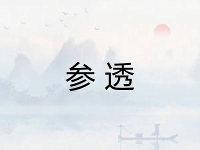 参透