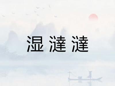 湿澾澾