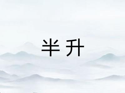 半升