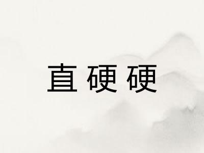 直硬硬