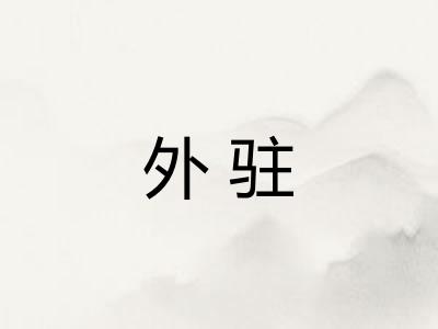外驻