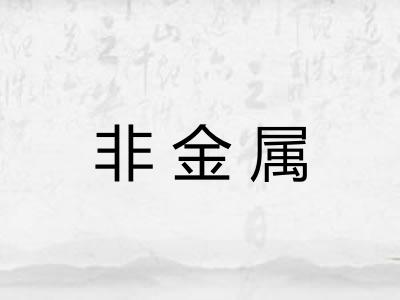 非金属