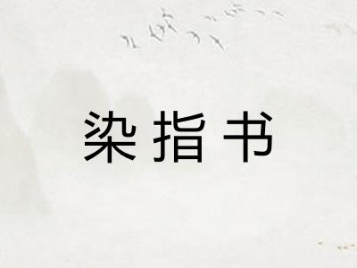 染指书