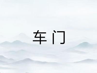 车门