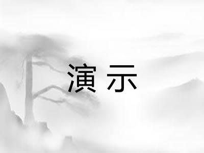 演示