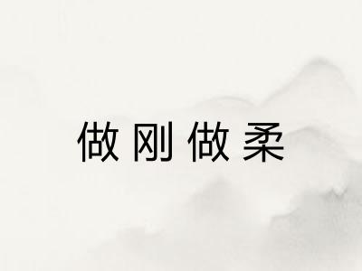 做刚做柔