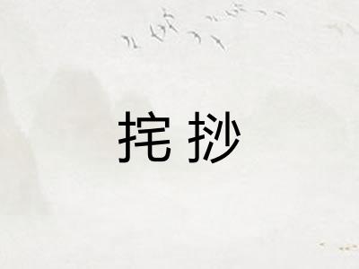 挓挱