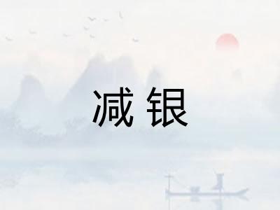 减银