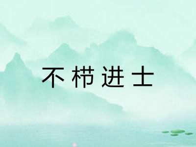 不栉进士