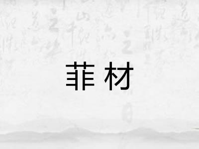 菲材