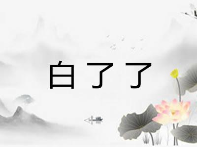 白了了