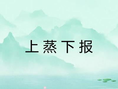 上蒸下报
