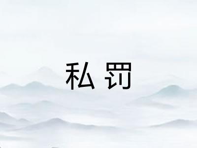 私罚