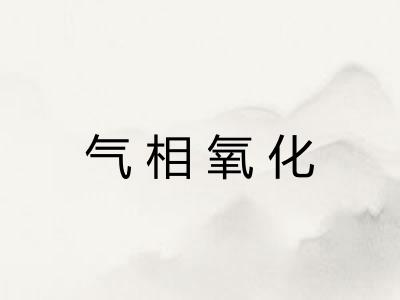 气相氧化
