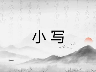 小写