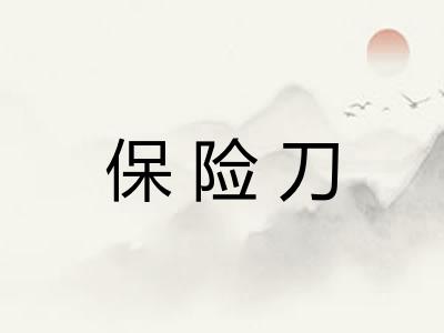 保险刀