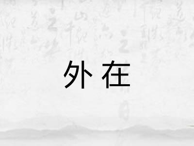 外在