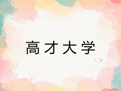 高才大学