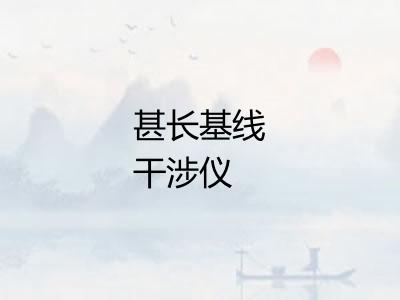甚长基线干涉仪