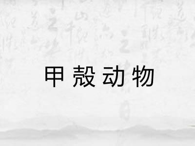 甲殻动物