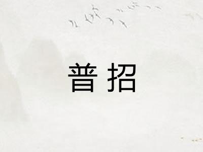 普招