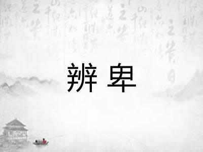 辨卑