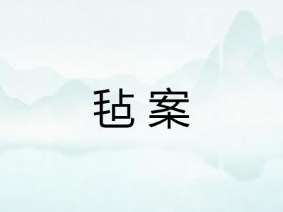 毡案