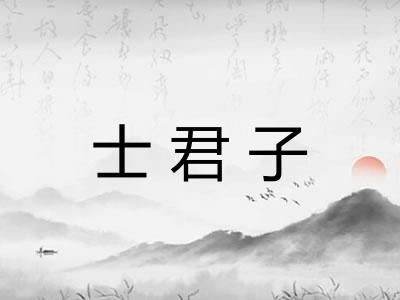 士君子