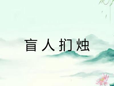 盲人扪烛