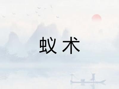 蚁术