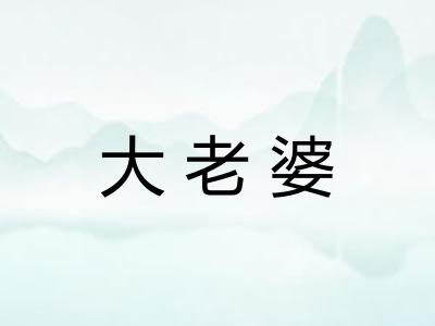 大老婆