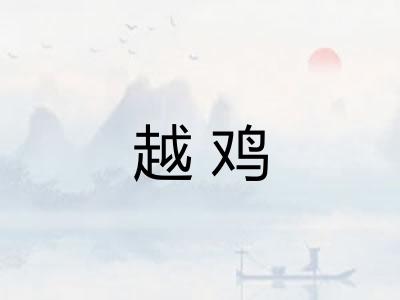越鸡