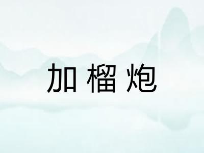 加榴炮