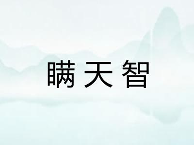瞒天智