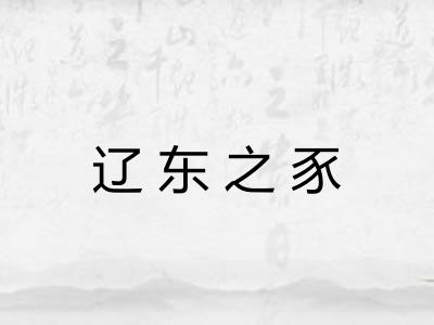 辽东之豕
