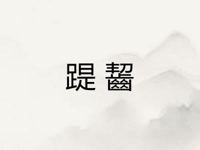 踶齧
