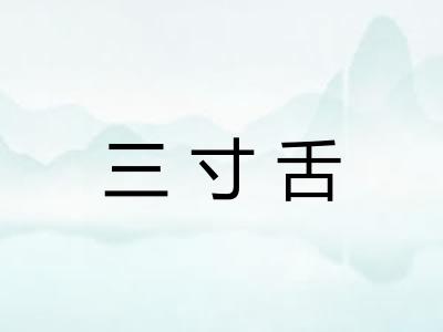 三寸舌