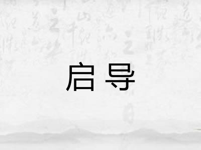 启导