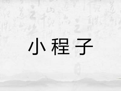 小程子