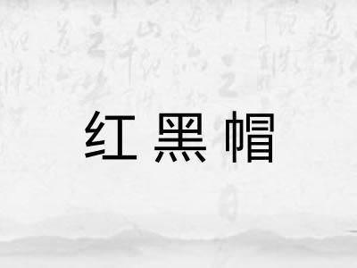 红黑帽
