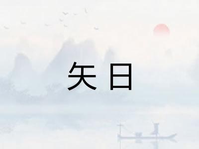 矢日