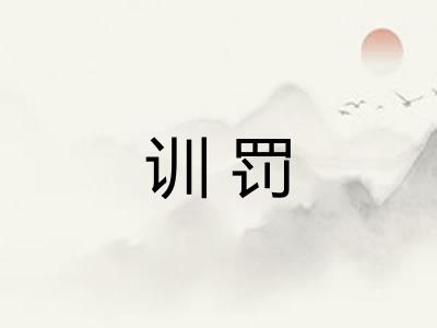 训罚