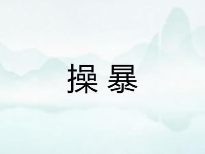 操暴