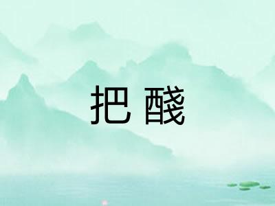 把醆
