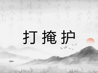 打掩护