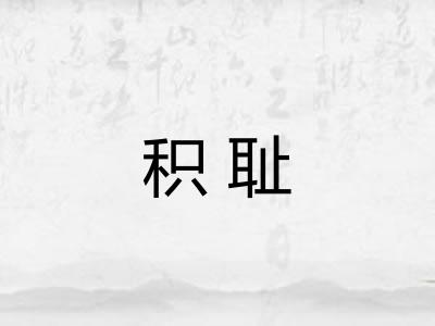 积耻