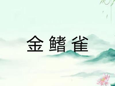 金鳍雀